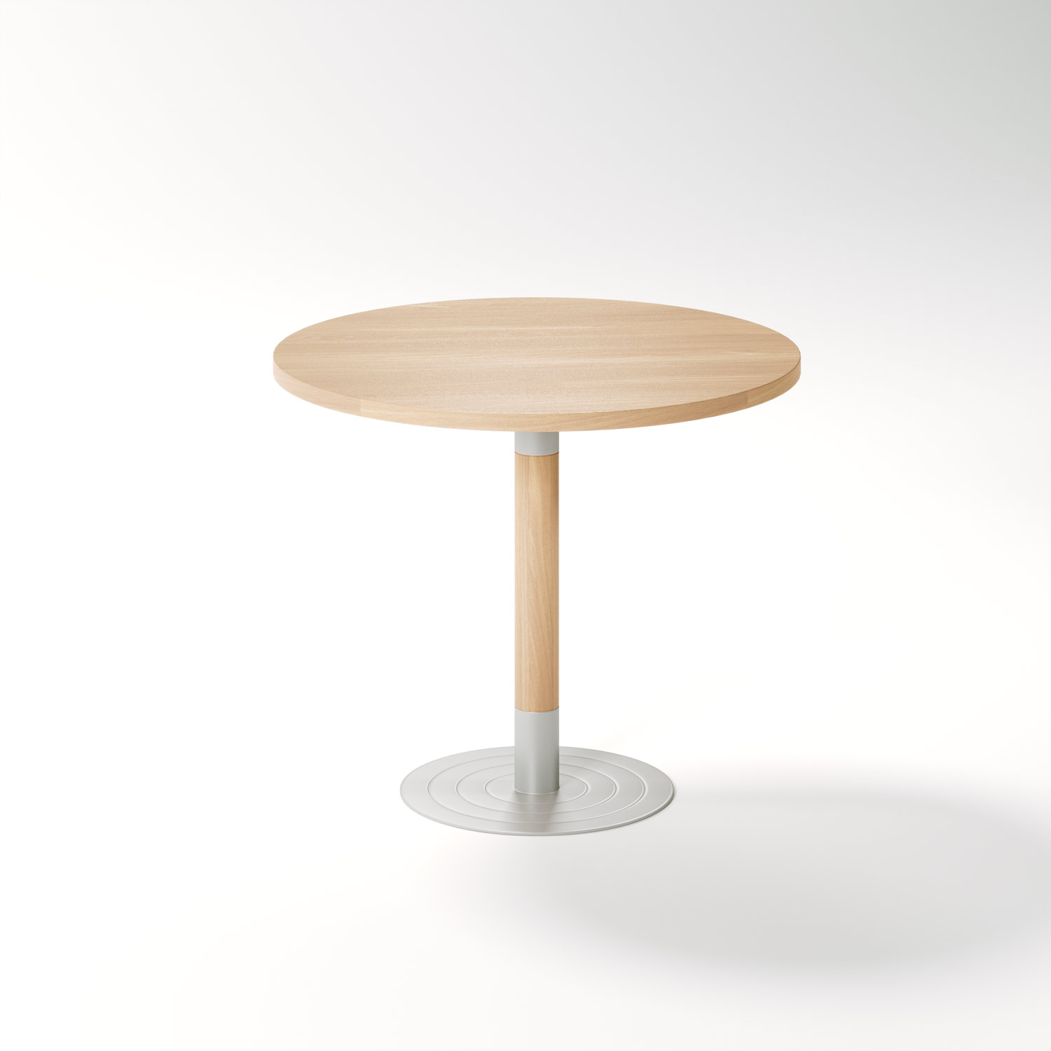 Aged Care Dining Stem Round Pedestal Table, side view
